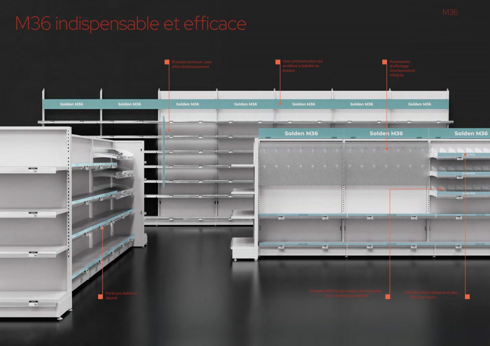 Mobilier et solution d’agencement de magasin